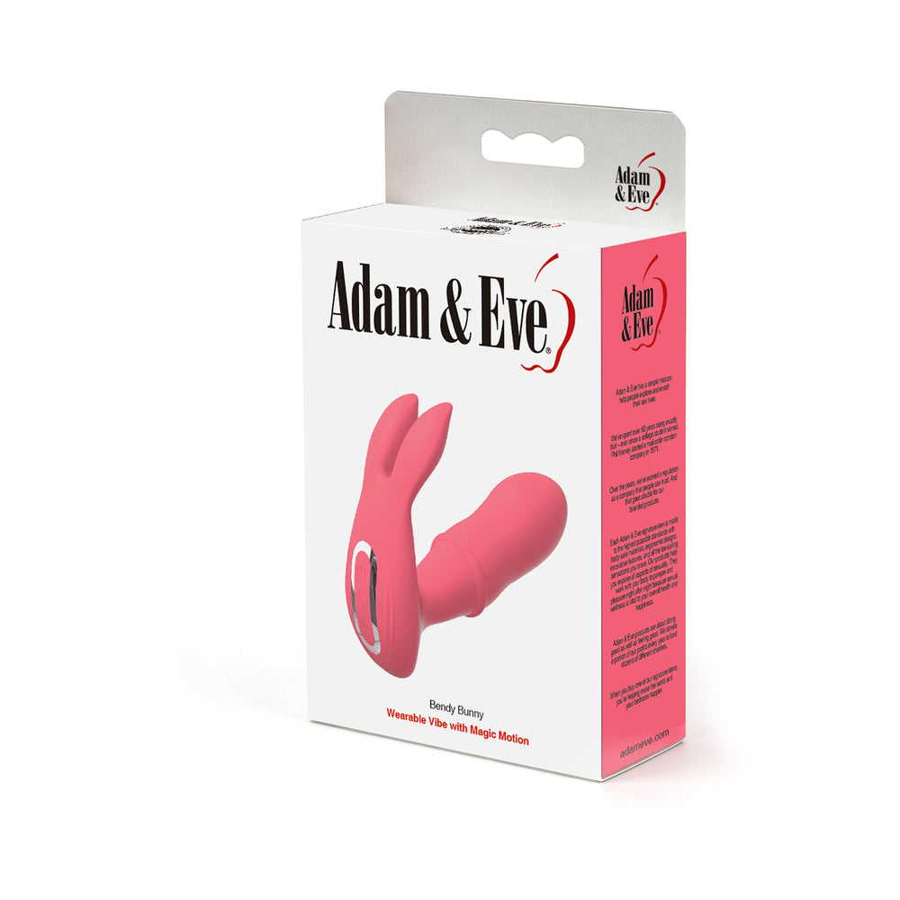 Adam & Eve Bendy Bunny Wearable Rabbit Vibrator with Thrusting Ring