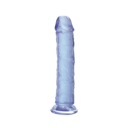 Adam & Eve Crystal Gem 7 in. Dildo Sapphire