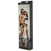 Sportsheets Expandable Spreader Bar & Cuffs Set Black