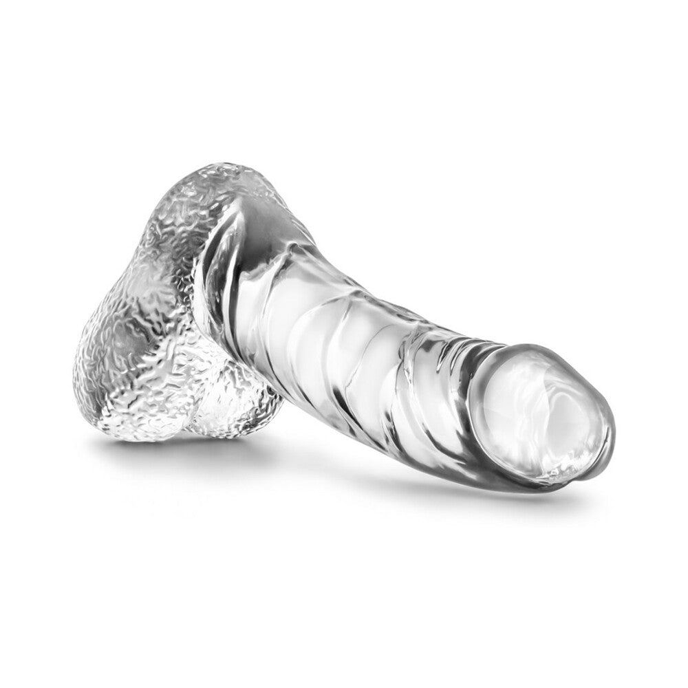 Naturally Yours Ding Dong Realistic 5.5 in. Dildo with Balls Clear