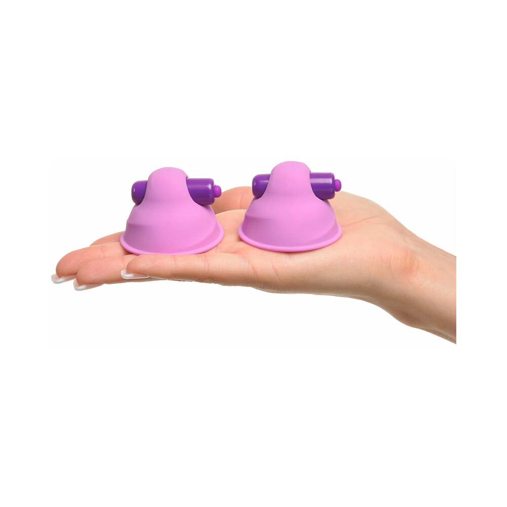 Fantasy For Her Silicone Vibrating Nipple Suck-Hers Purple
