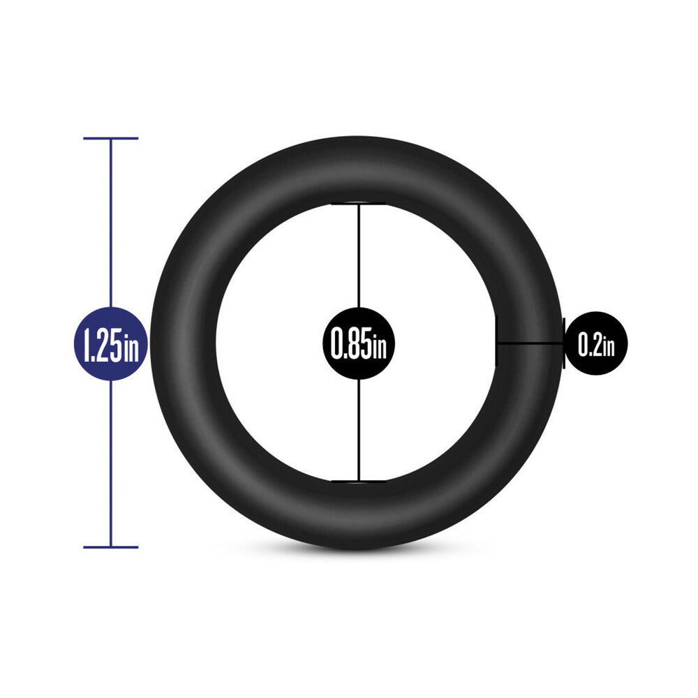 Performance VS2 Pure Premium Silicone Cockrings 3-Pack Small Black