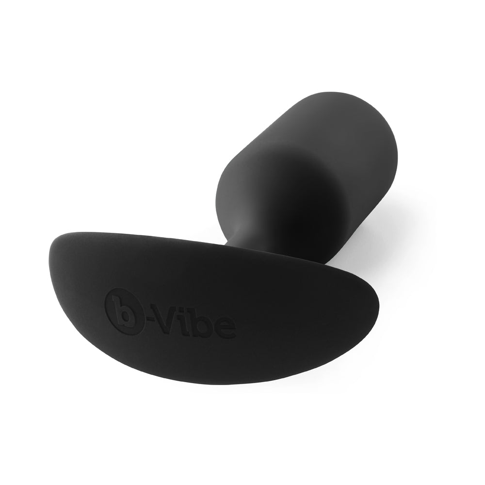 b-Vibe Snug Plug 3 Weighted Silicone Anal Plug Black