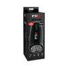 PDX Elite Motobator 2 Rechargeable Thrusting Vibrating Masturbator Clear/Black