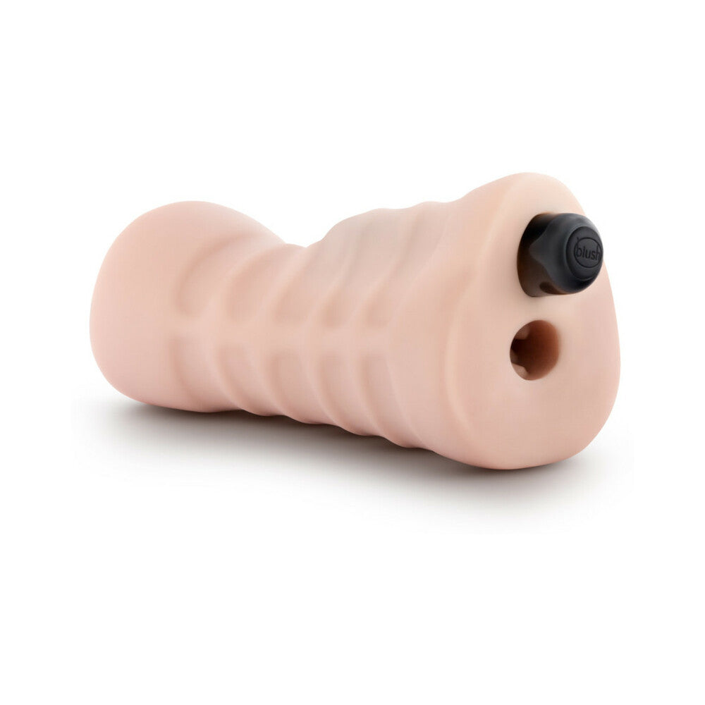 M for Men Soft + Wet Self-Lubricating 3-Pack Vibrating Stroker Sleeve Kit Beige