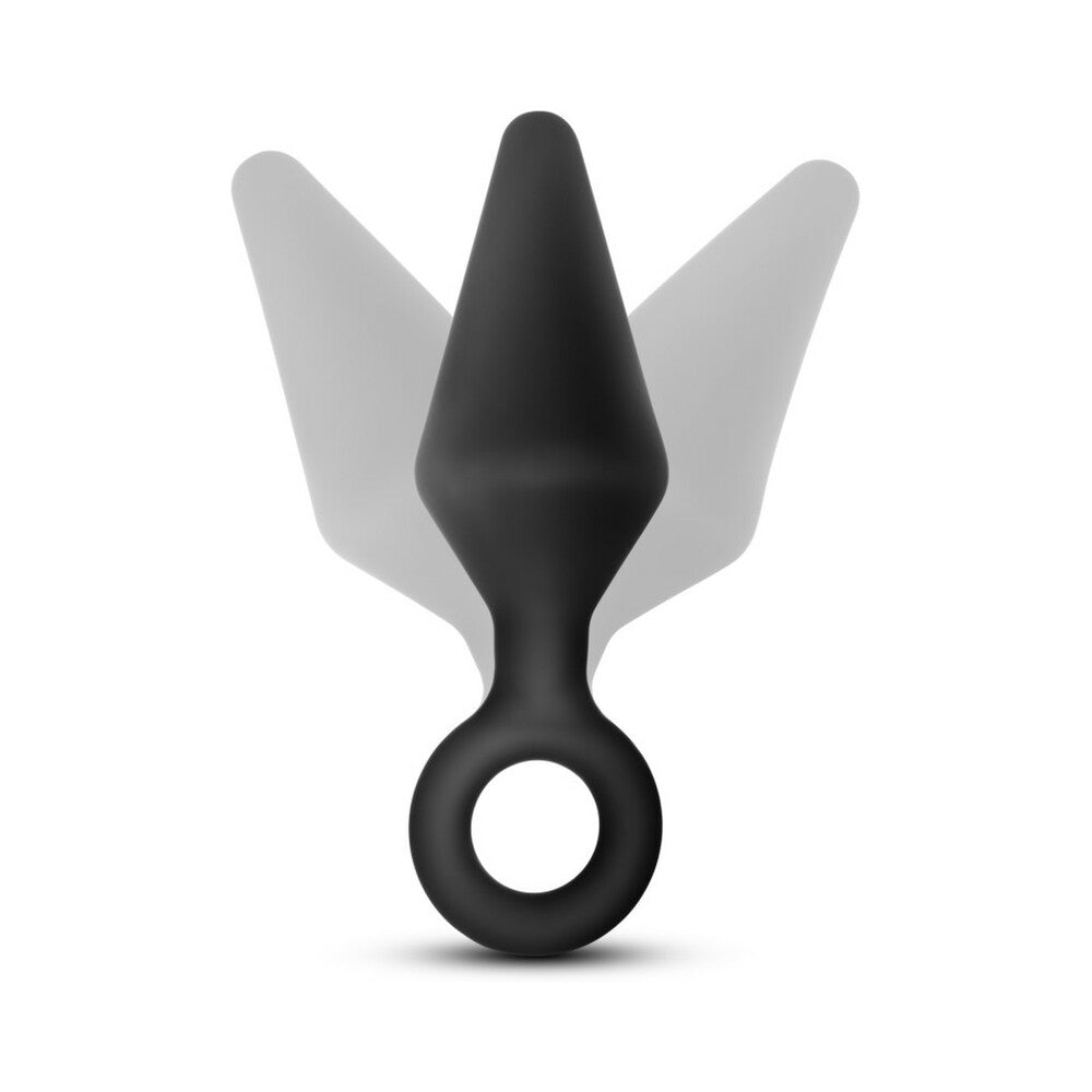 Anal Adventures Platinum Silicone 3-Piece Loop Plug Kit Black