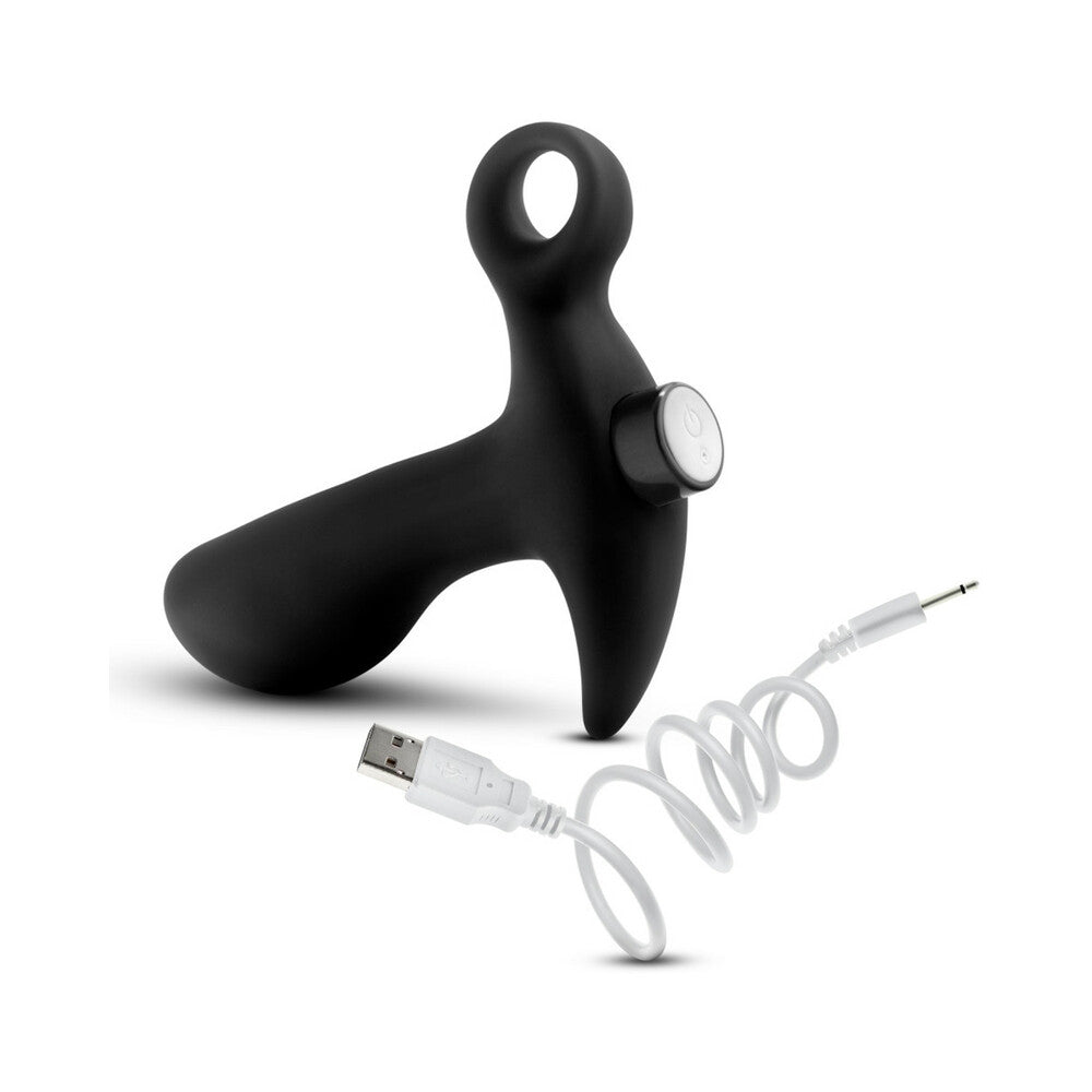Anal Adventures Platinum Silicone Rechargeable Vibrating Prostate Massager 01