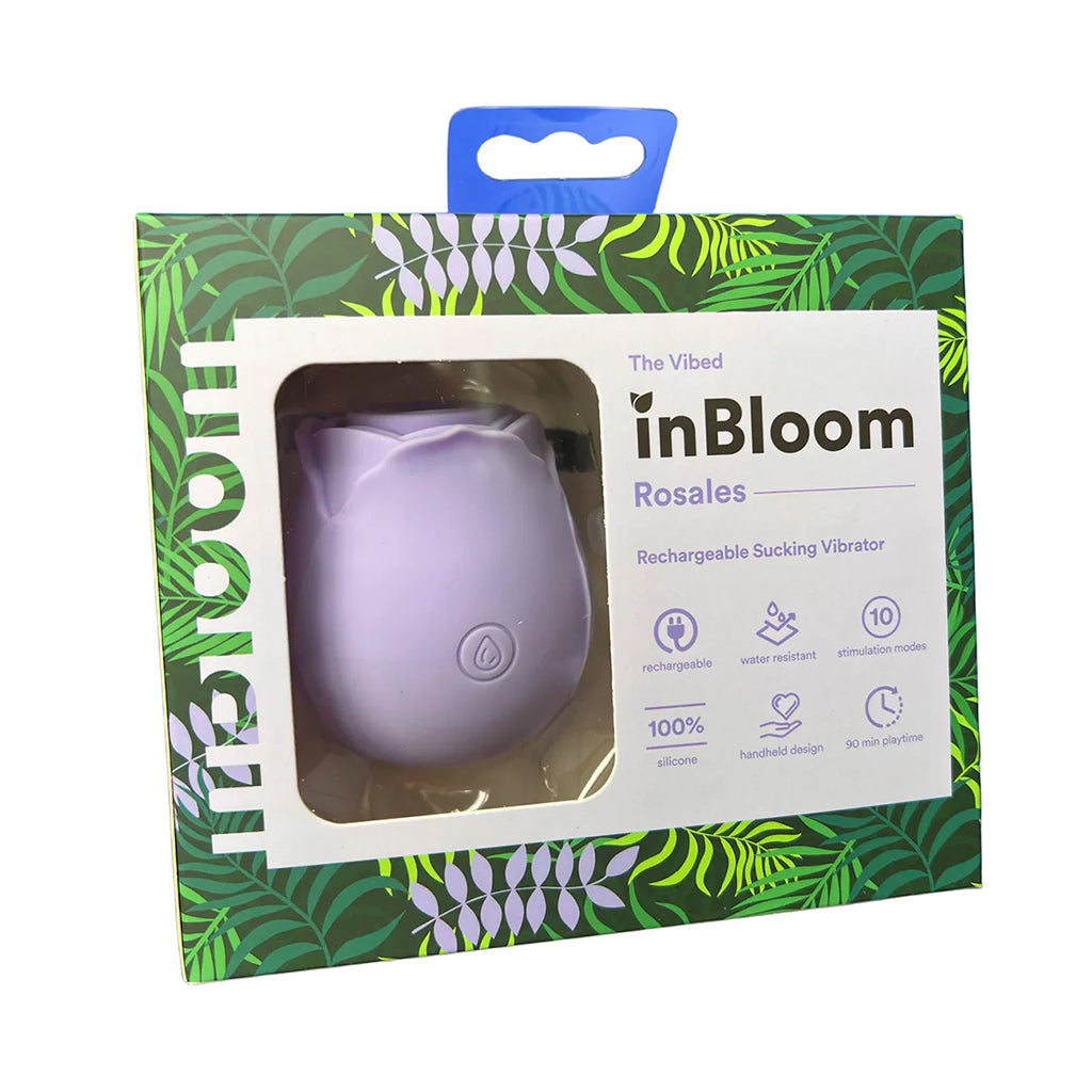inBloom Rosales Sucking Vibrator Lavender