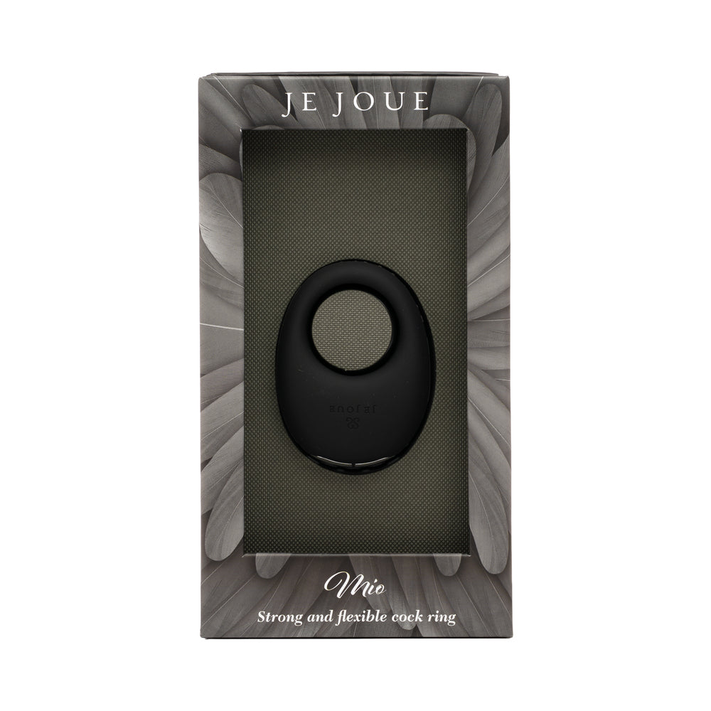 Je Joue Mio Rechargeable Vibrating Silicone Cock Ring Black