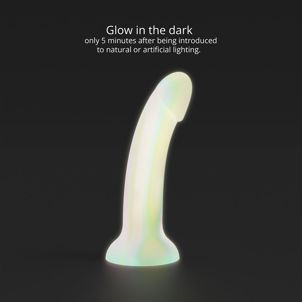 Love to Love Dildolls Fantasia Glow-in-the-Dark 7 in. Silicone Dildo Pastels
