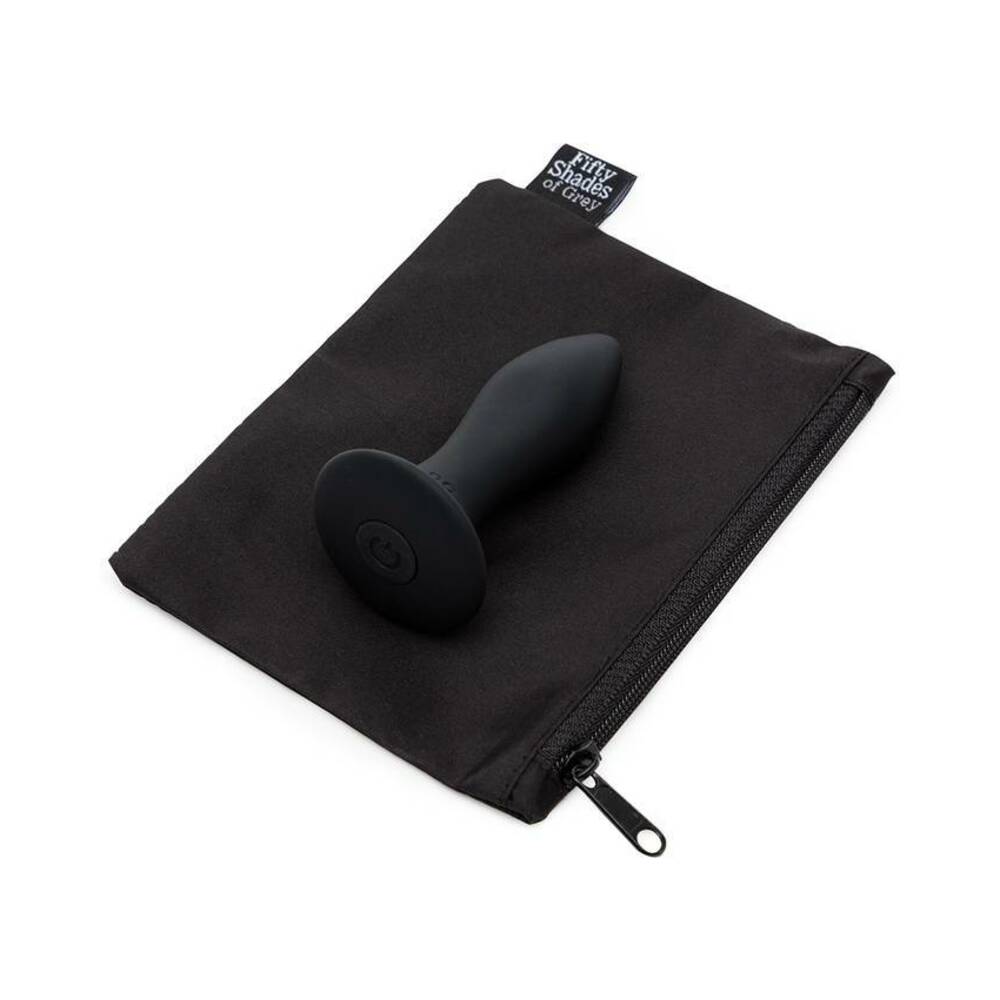 Fifty Shades of Grey Sensation Rechargeable Silicone Vibrating Butt Plug Black