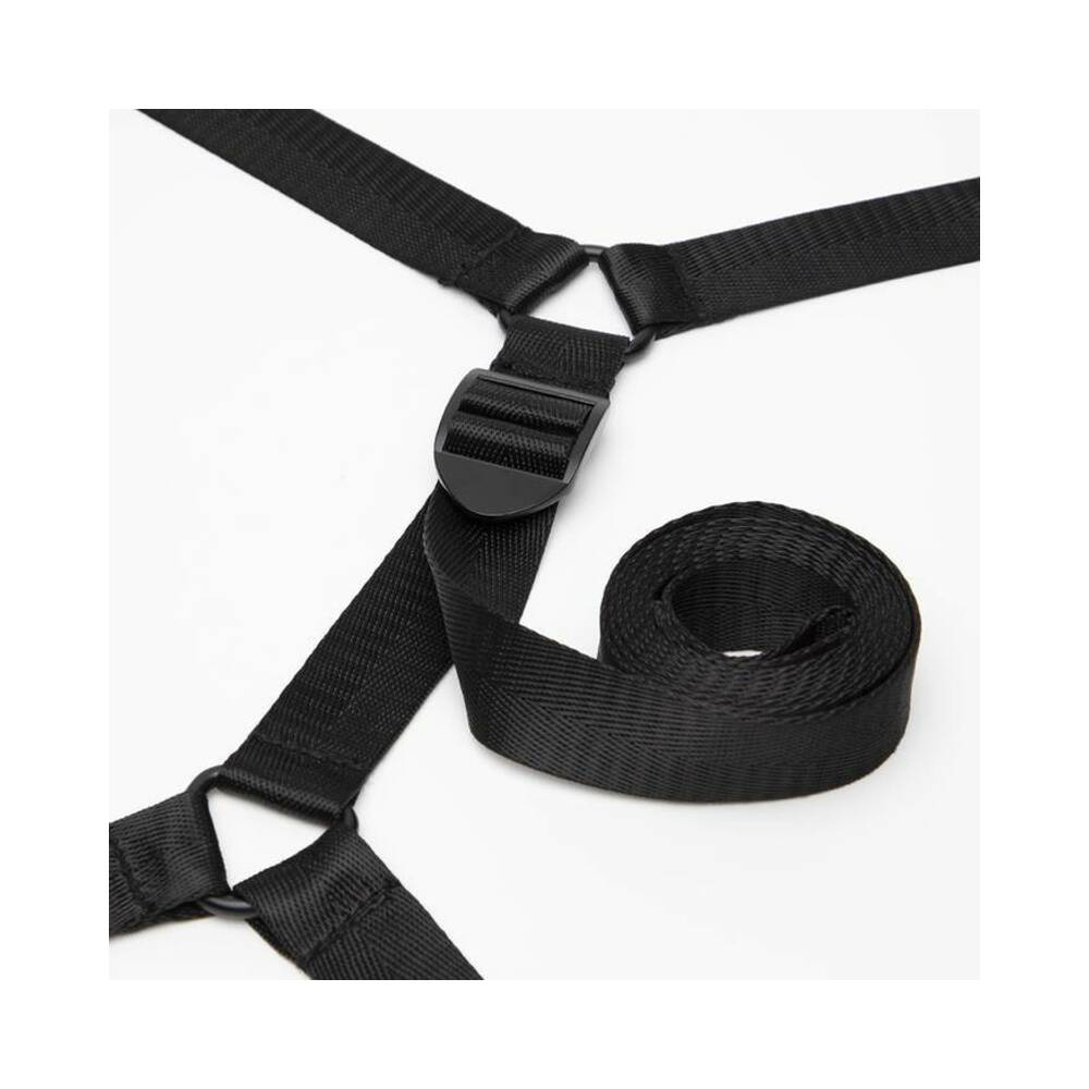 Fifty Shades of Grey Sweet Anticipation Reversible Under Mattress Restraint Set Red/Black
