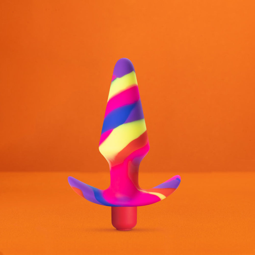 Avant Free Spirit Silicone Vibrating Anal Plug Scarlet