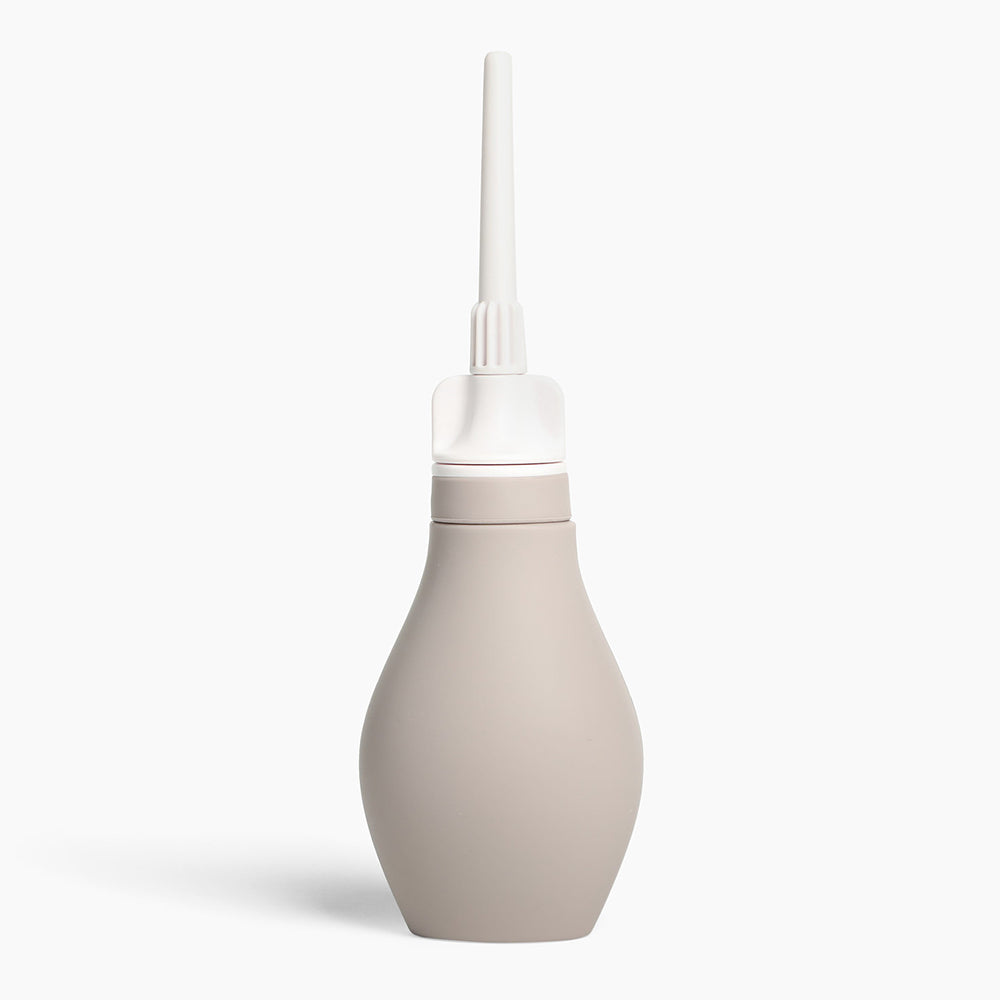 Du Silicone Anal Douche with Backflow Valve – Stone