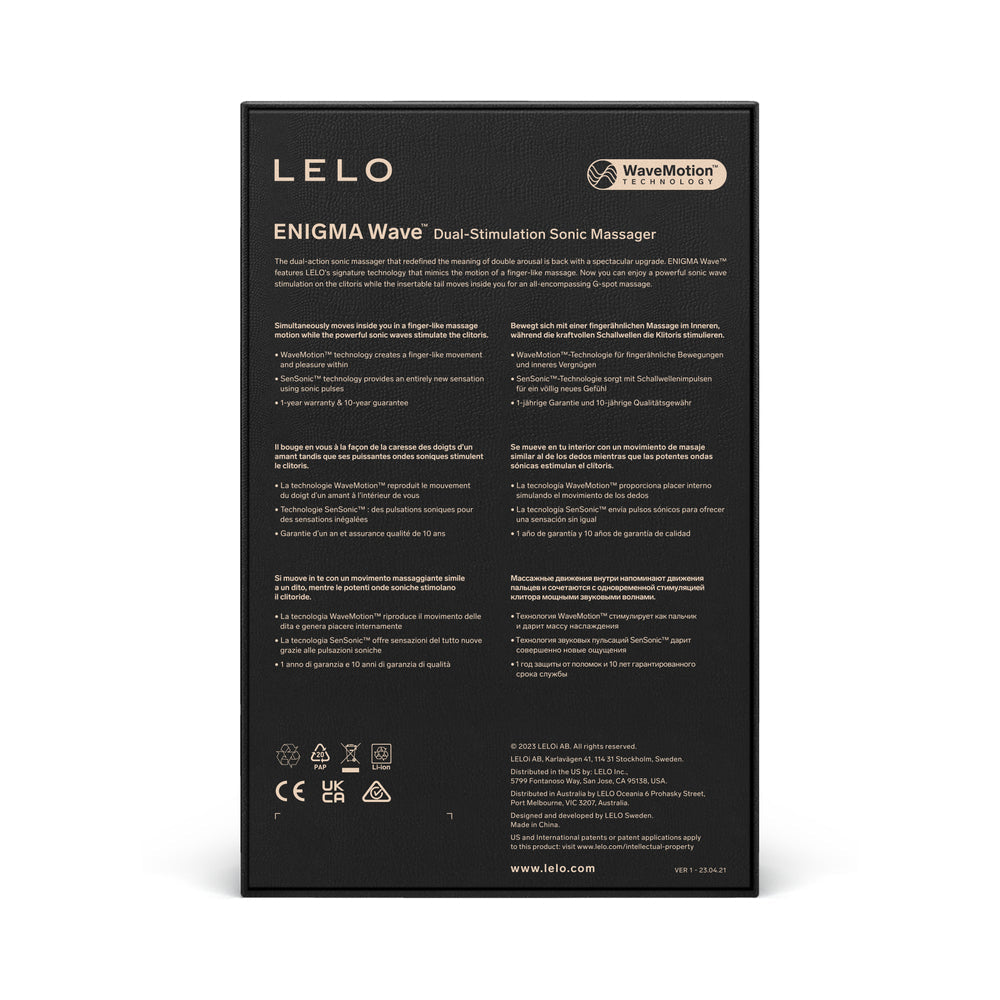 LELO Enigma Wave Suction Dual Stimulator Cyber Purple
