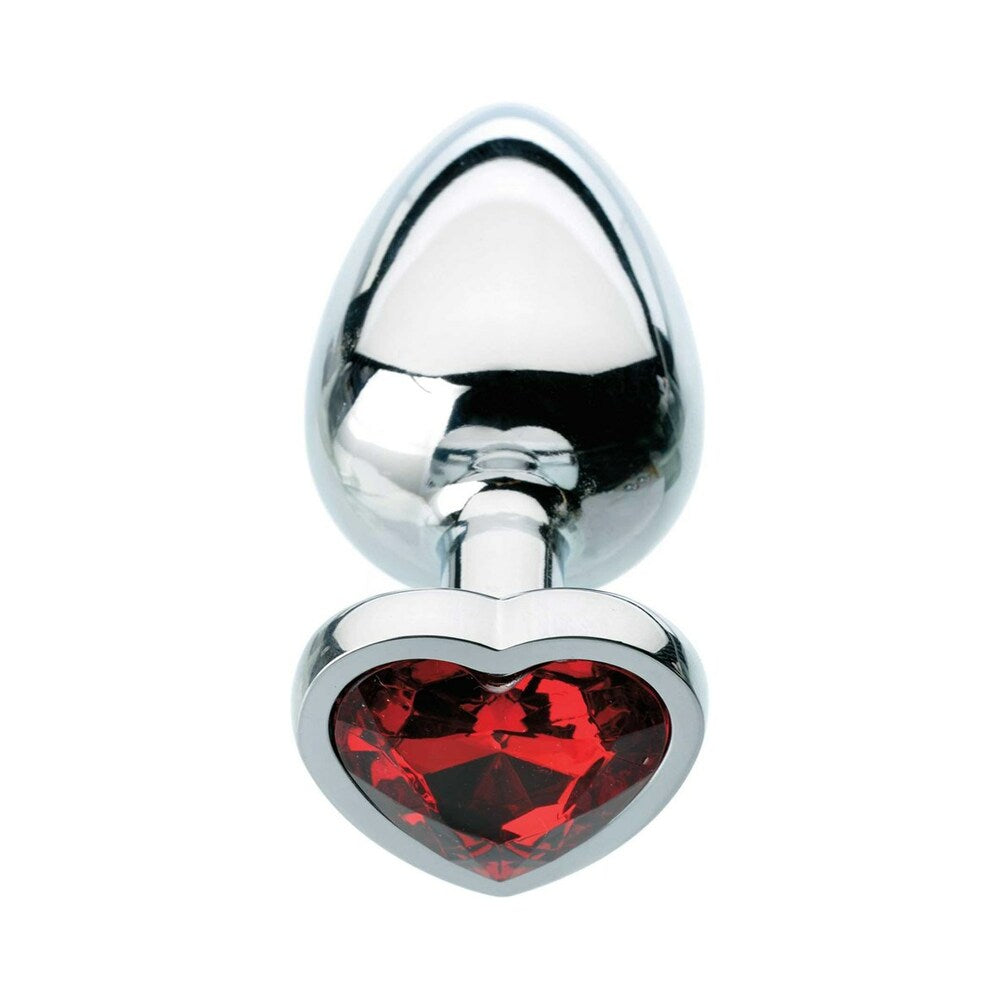 Adam & Eve Red Hearts Gem Anal Plug Small