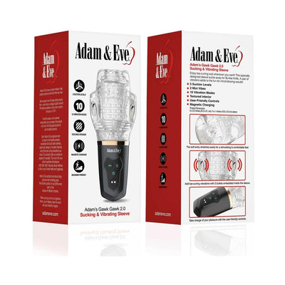 Adam & Eve Adam's Gawk Gawk 2.0 Sucking & Vibrating Sleeve