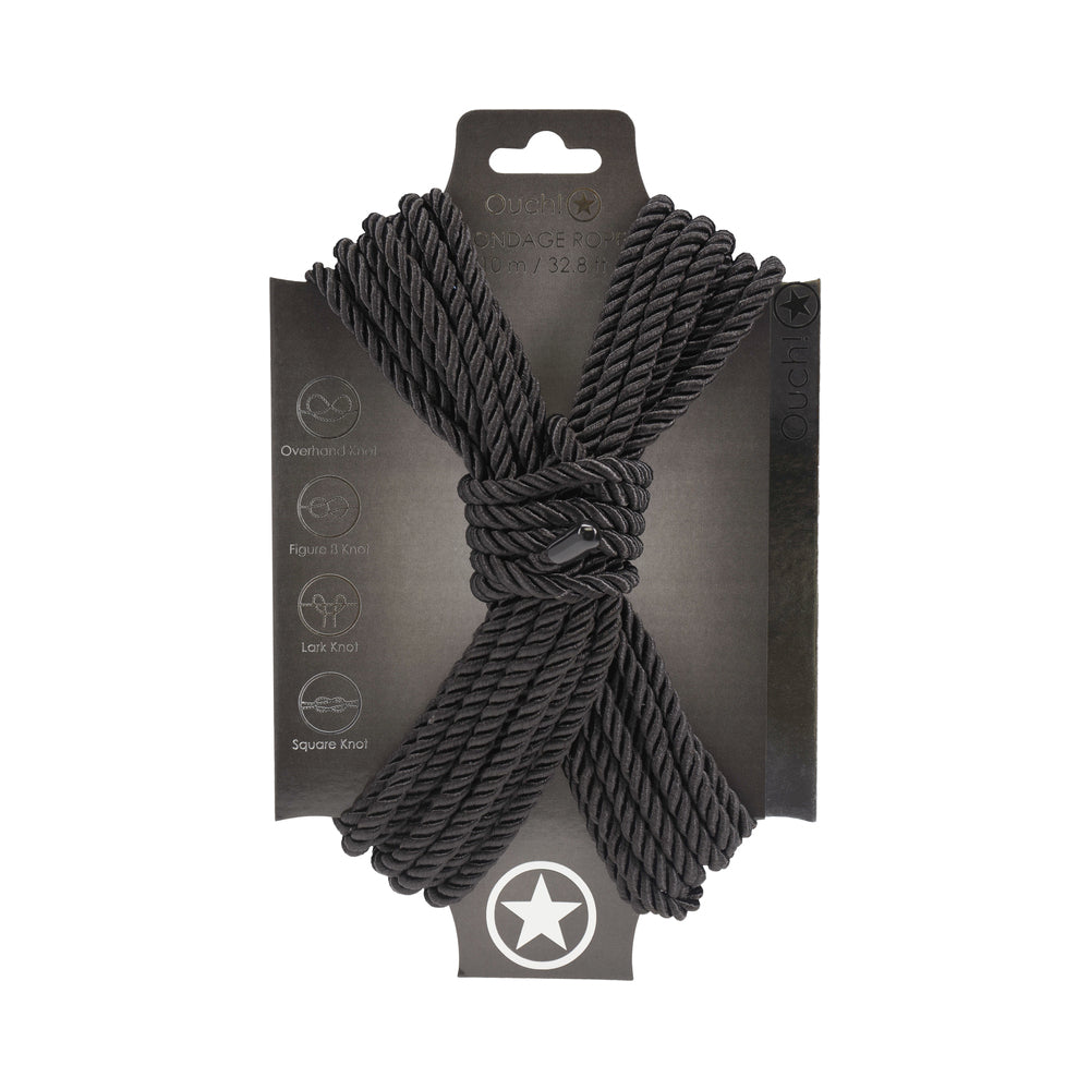 Ouch! Bondage Rope 10 m Nylon Black