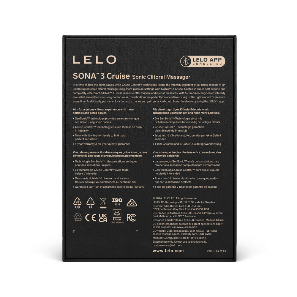 LELO SONA 3 Cruise Clitoral Stimulator Plum