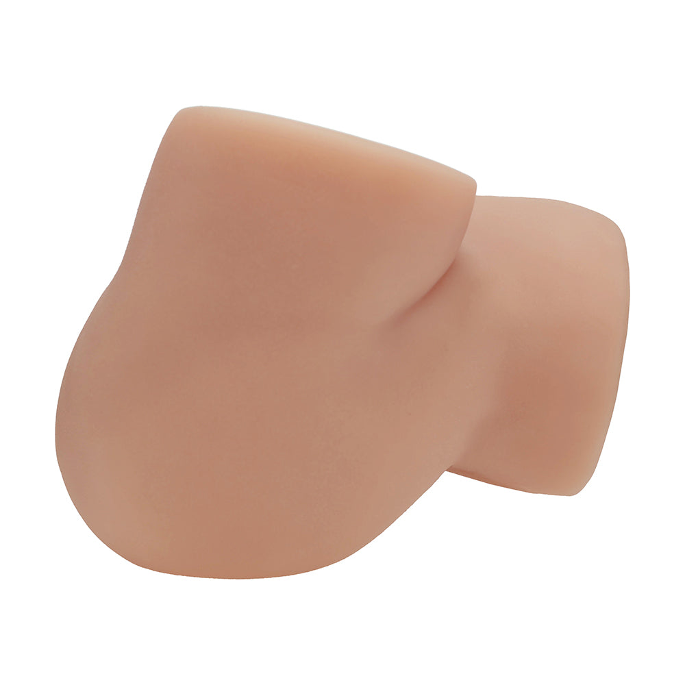 Xkin Bodyforms Lux Arden Dual Entry Vibrating Masturbator Tan