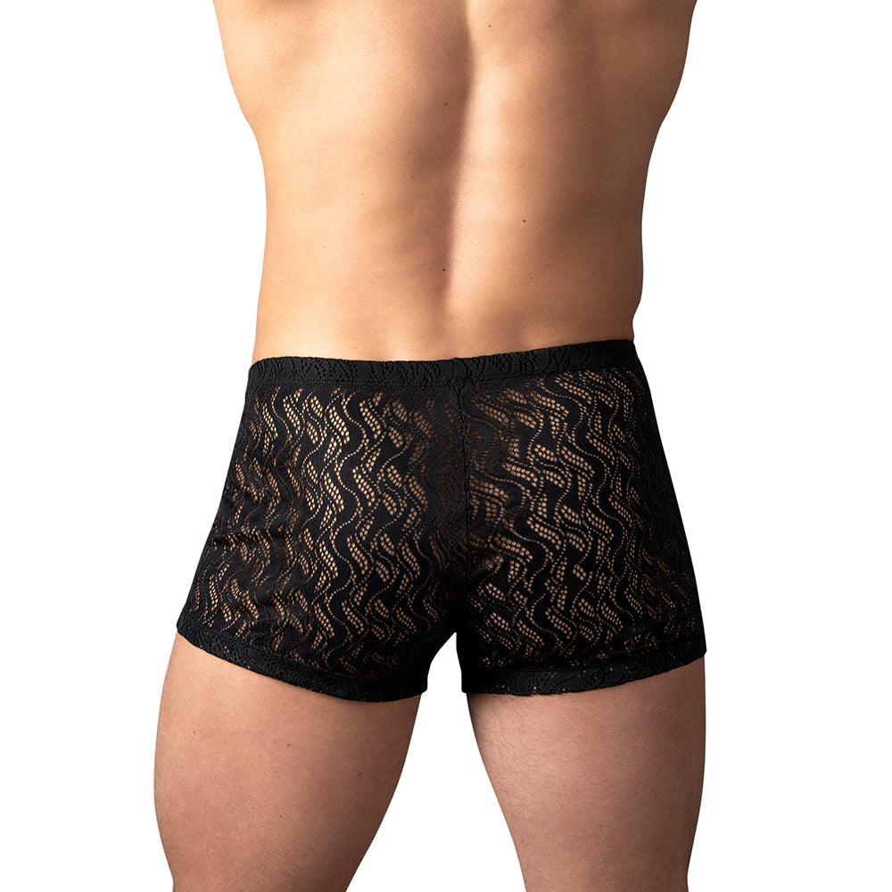 Male Power Ripple Pouch Short Black S