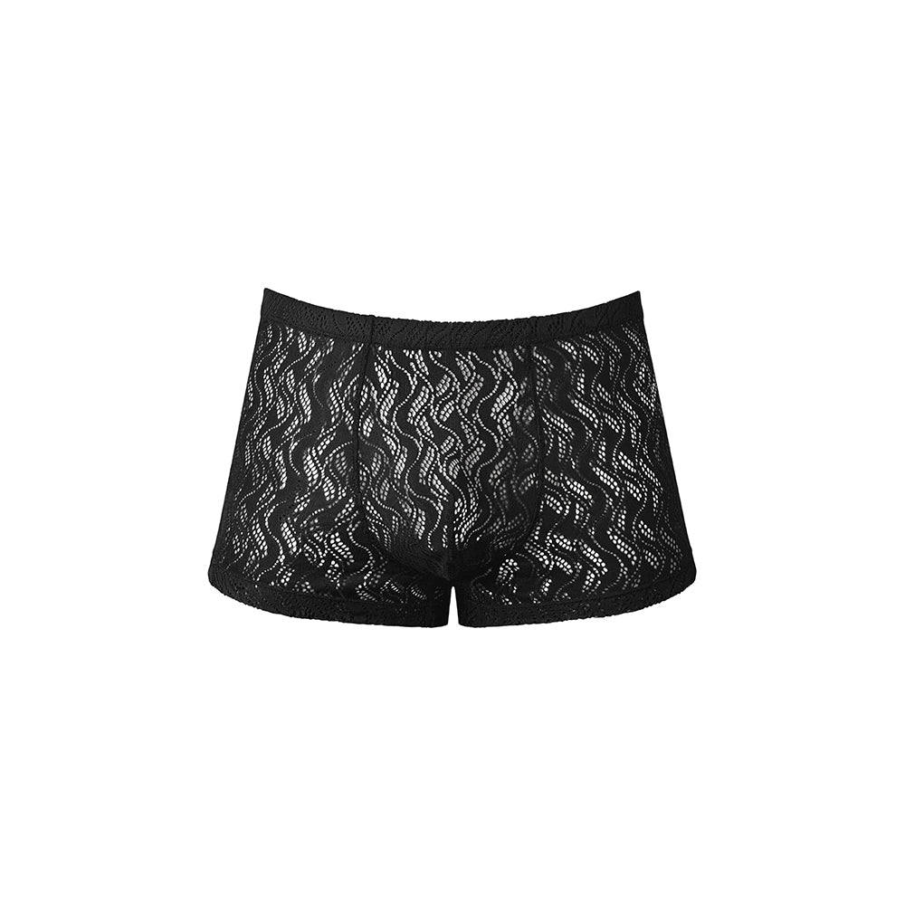Male Power Ripple Pouch Short Black L