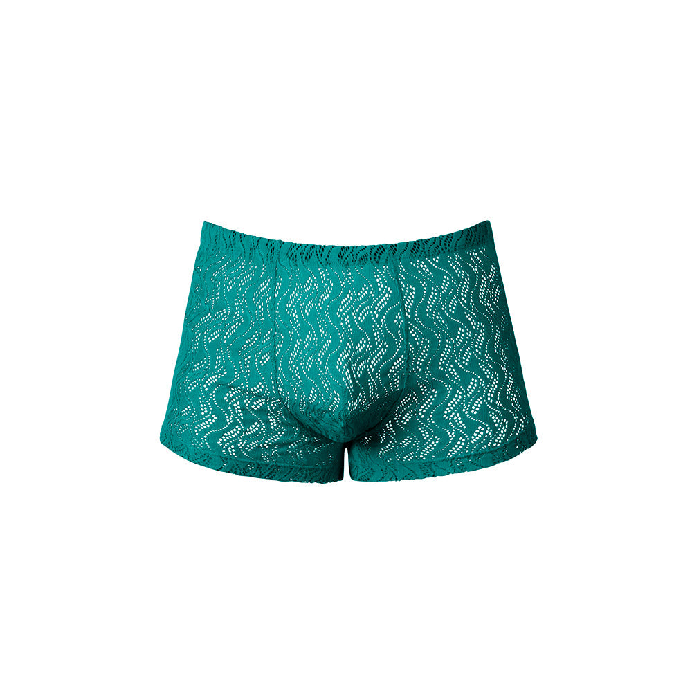 Male Power Ripple Pouch Short Teal S