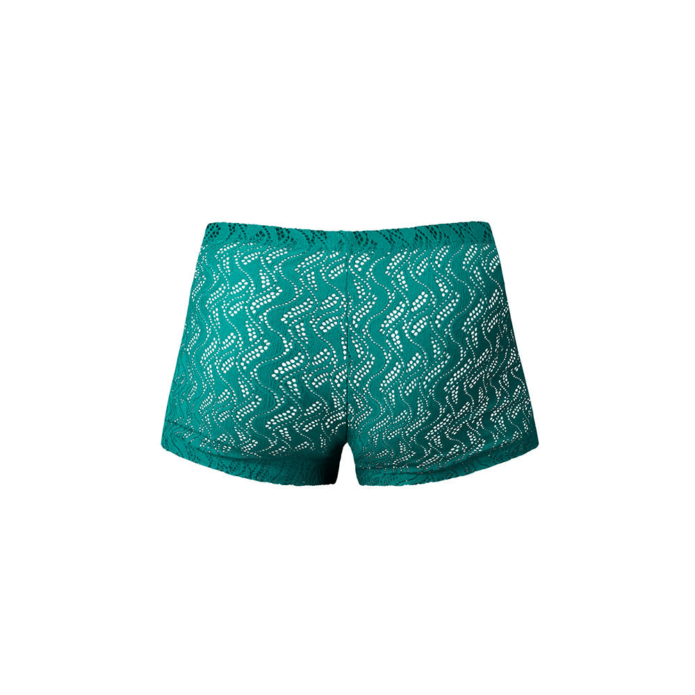 Male Power Ripple Pouch Short Teal S