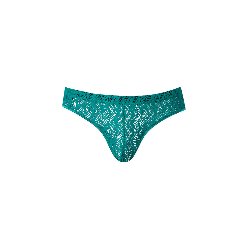 Male Power Ripple Moon Jock Teal L/XL
