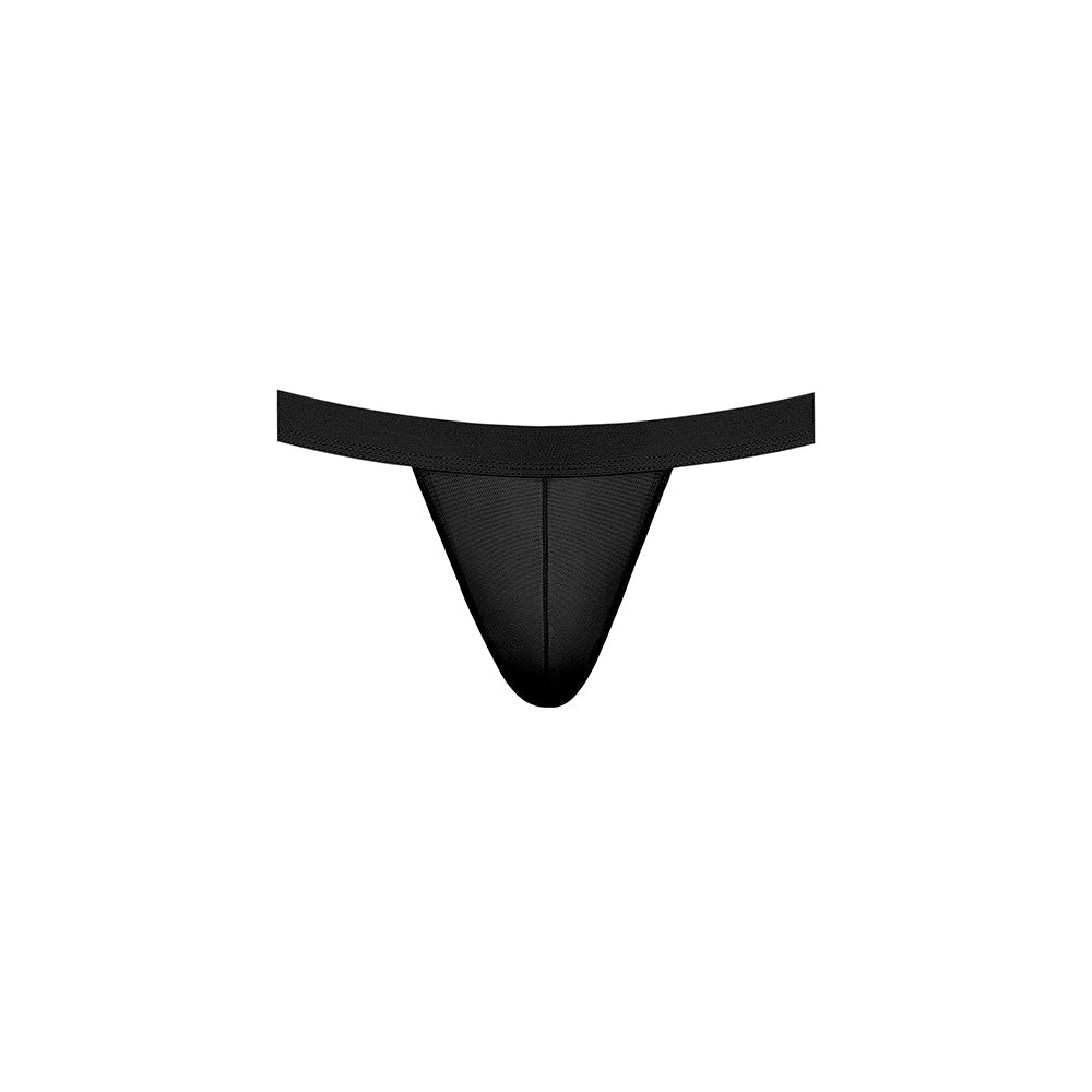 Male Power Mesh 2.0 Strappy Ring Jock Black L/XL