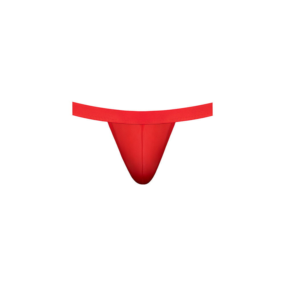 Male Power Mesh 2.0 Strappy Ring Jock Red L/XL