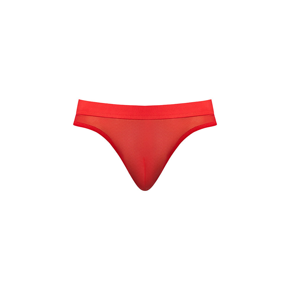 Male Power Mesh 2.0 Bong Thong Red L/XL