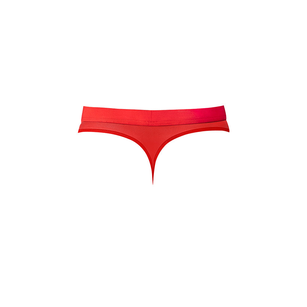 Male Power Mesh 2.0 Bong Thong Red L/XL