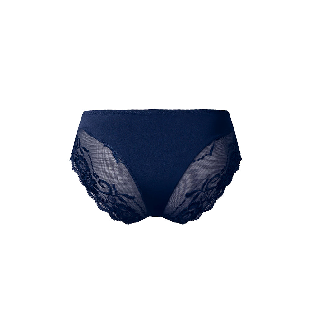 Male Power Sassy Lace Bikini Sold Pouch Navy S
