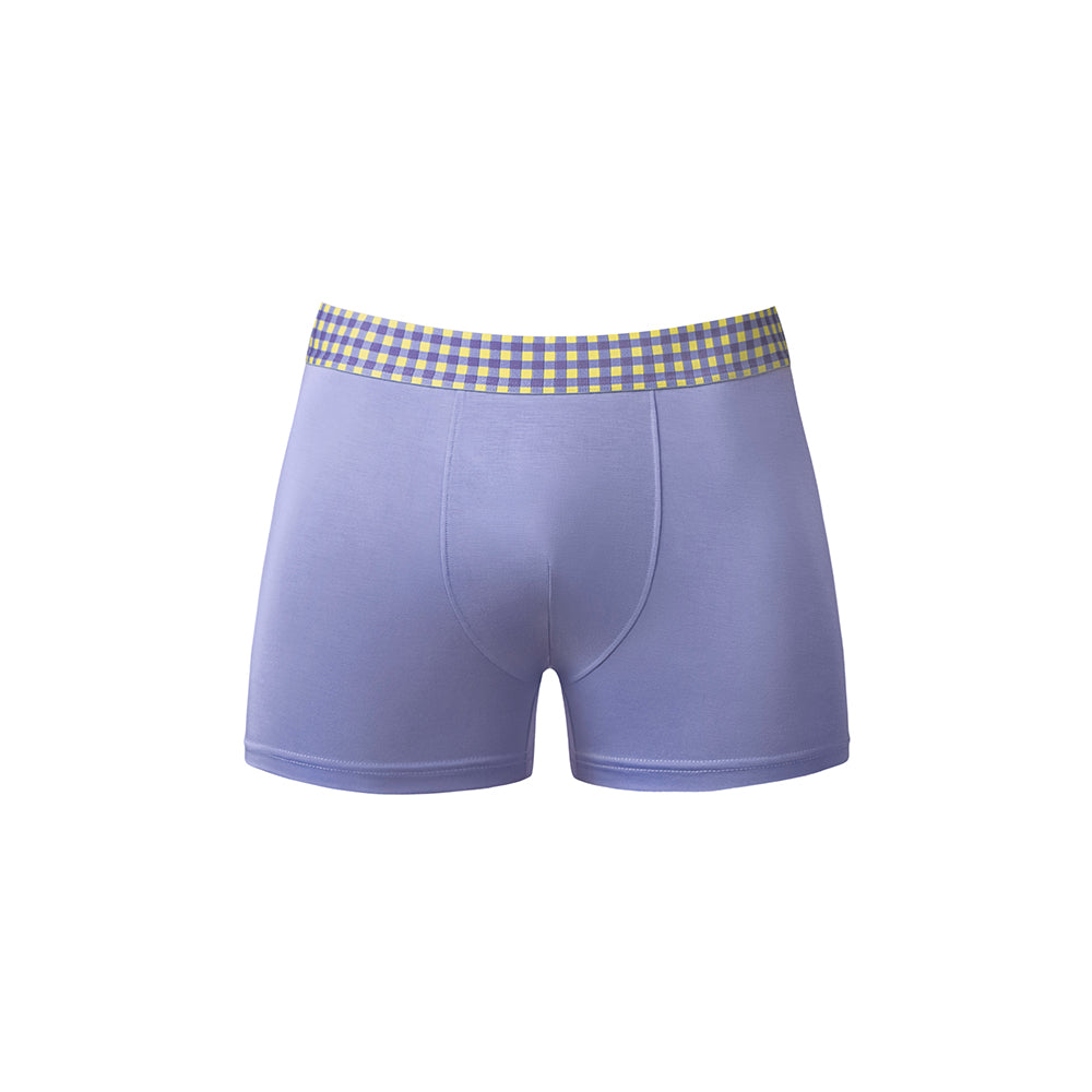 Male Power So Cumfy Gingham Boxer Brief Purple S